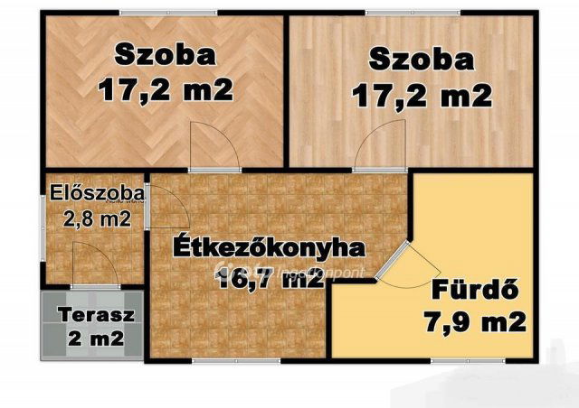 Eladó családi ház, Debrecenben 74.9 M Ft, 2 szobás