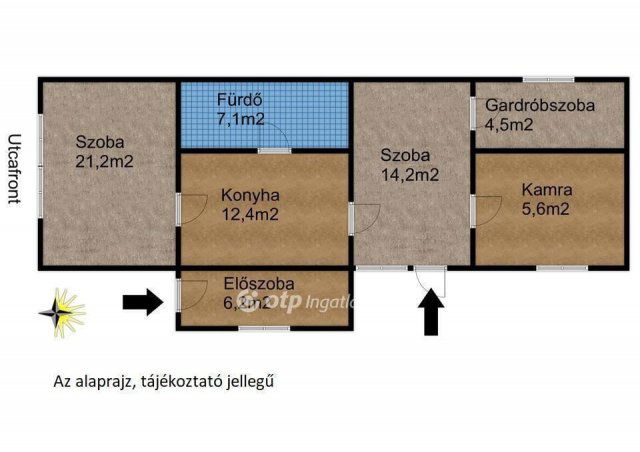 Eladó családi ház, Magyon 21.9 M Ft, 2+1 szobás