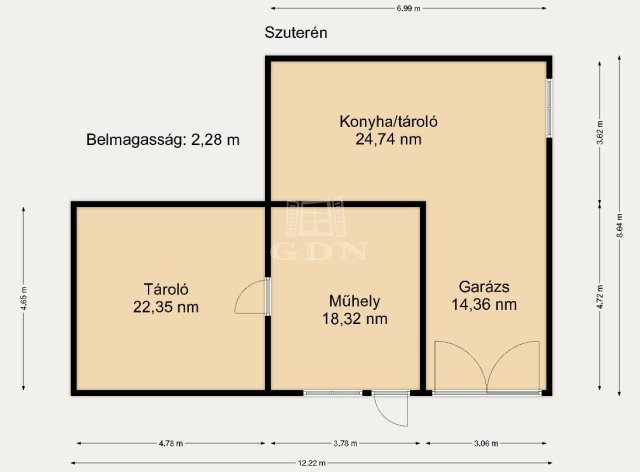 Eladó családi ház, Galgahévízen 53 M Ft, 3 szobás