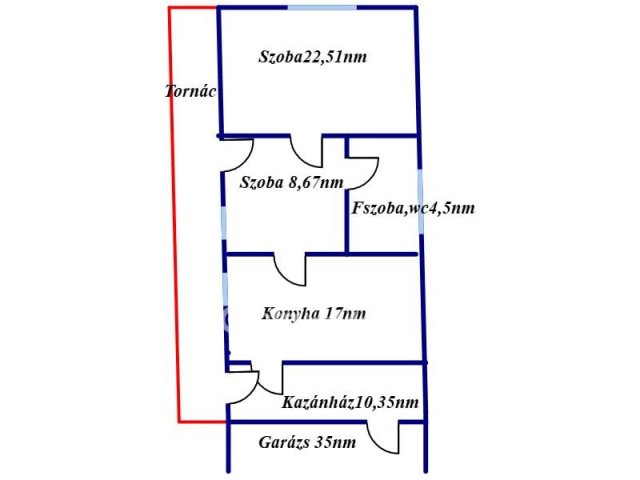 Eladó családi ház, Hajdúszováton 14.5 M Ft, 1+1 szobás