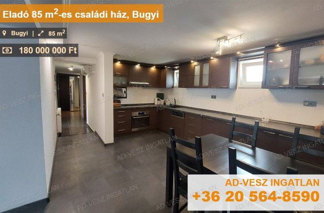 Eladó családi ház, Bugyin, Rádai utcában 180 M Ft, 3 szobás