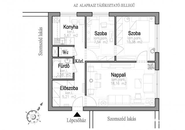 Eladó panellakás, Hódmezővásárhelyen 34.9 M Ft, 2+1 szobás