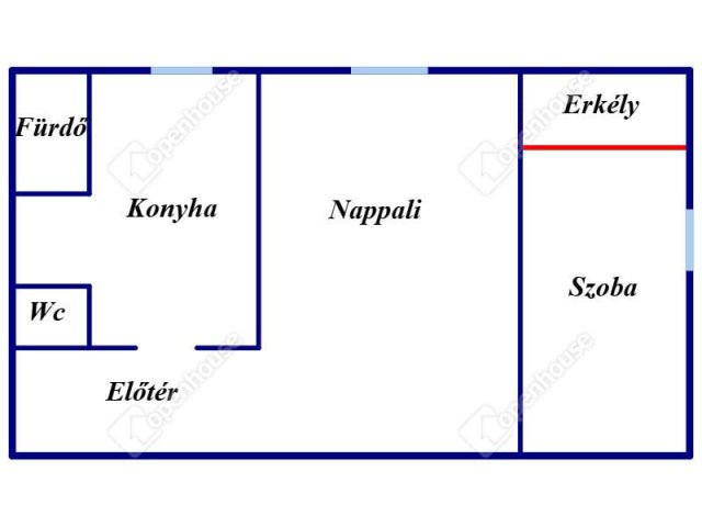 Kiadó téglalakás, albérlet, Debrecenben 190 E Ft / hó, 2 szobás