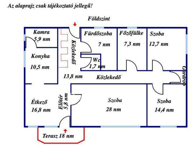 Eladó családi ház, Dabason 104.9 M Ft, 6 szobás