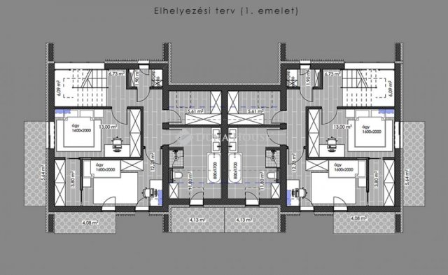 Eladó ikerház, Budapesten, II. kerületben 328 M Ft, 4 szobás