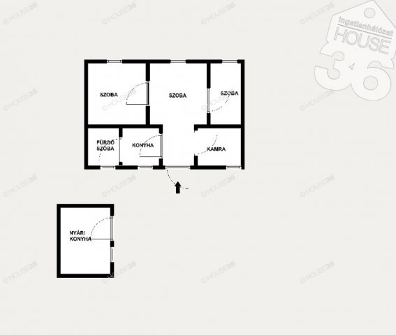 Eladó családi ház, Lakitelken 16.5 M Ft, 3 szobás