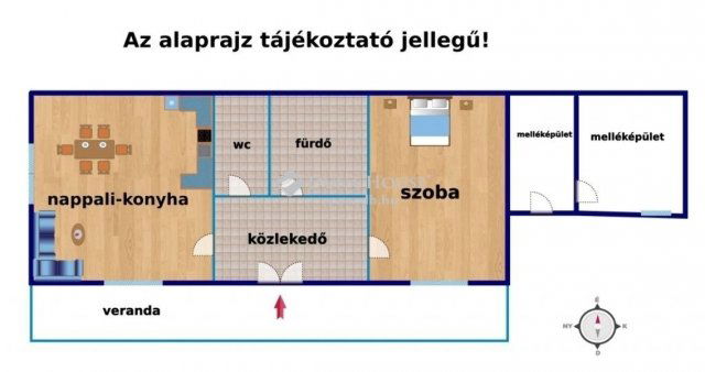 Eladó családi ház, Szentmártonkátán 27 M Ft, 2 szobás