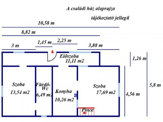 Eladó családi ház, Pilisen 19.5 M Ft, 2 szobás