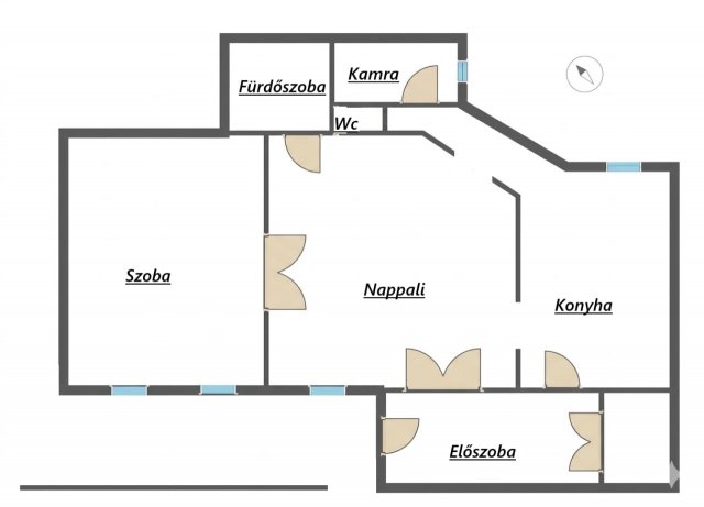 Eladó téglalakás, Budapesten, V. kerületben 139.9 M Ft, 2 szobás