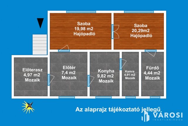 Eladó családi ház, Szegeden 59.9 M Ft, 2 szobás