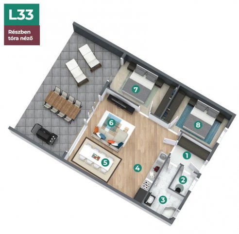 Eladó téglalakás, Balatonszemesen 129.9 M Ft, 3 szobás