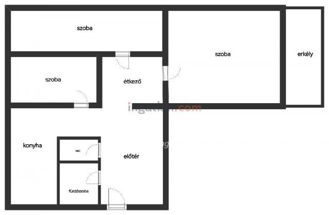 Eladó panellakás, Kecskeméten 52.9 M Ft, 1+2 szobás