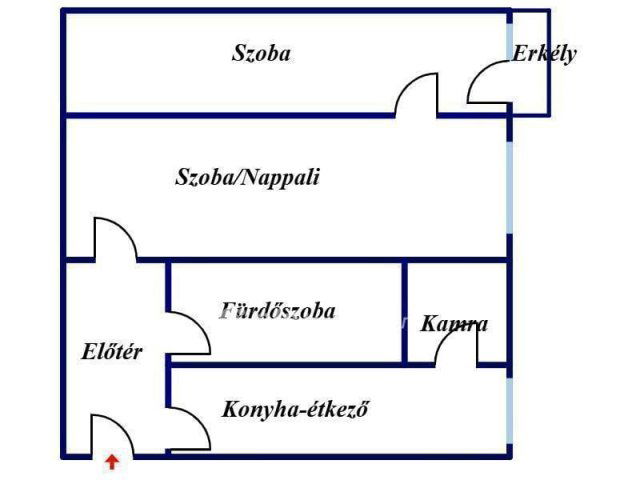 Eladó téglalakás, Nyíregyházán 36.5 M Ft, 1+1 szobás