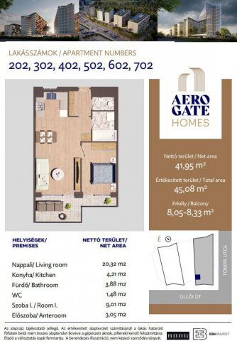 Eladó téglalakás, Budapesten, XIX. kerületben, Tompa utcában