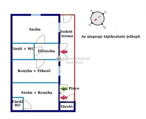 Eladó családi ház, Péterin 55 M Ft, 3 szobás