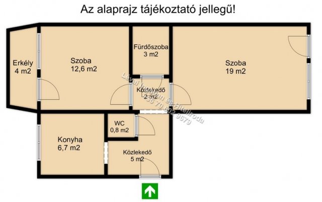 Eladó panellakás, Békéscsabán 32.9 M Ft, 2 szobás