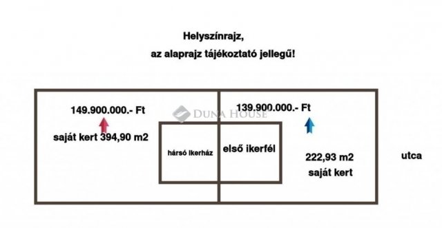 Eladó ikerház, Budapesten, XVIII. kerületben 149.9 M Ft, 4 szobás