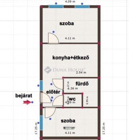 Eladó téglalakás, Szombathelyen 45 M Ft, 2 szobás