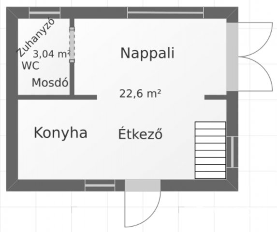 Eladó nyaraló, Érsekvadkerten 14 M Ft, 2 szobás
