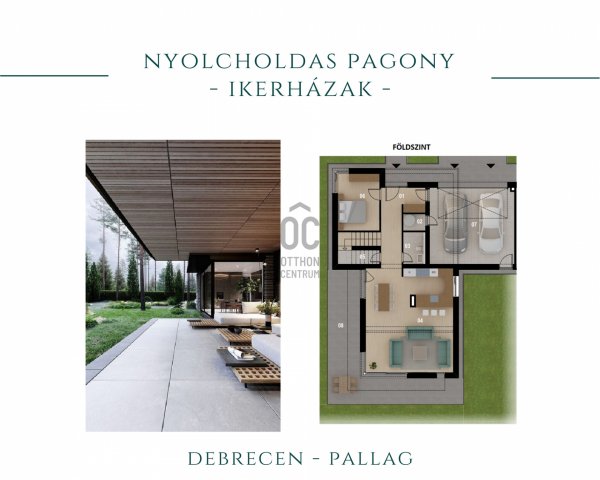 Eladó ikerház, Debrecenben 201.6 M Ft, 5 szobás