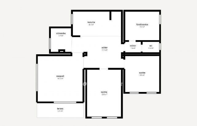 Eladó ikerház, Kisvárdán 48.5 M Ft, 2 szobás