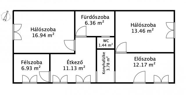 Eladó családi ház, Tatabányán 63.5 M Ft, 3+1 szobás