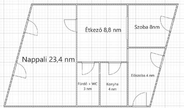Eladó téglalakás, Egerben 62.4 M Ft, 1+1 szobás