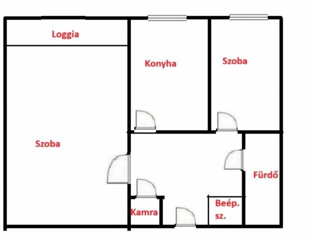 Eladó téglalakás, Debrecenben 54.3 M Ft, 2 szobás