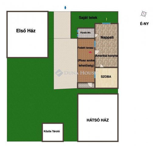 Eladó családi ház, Dunaharasztin 65.9 M Ft, 2 szobás