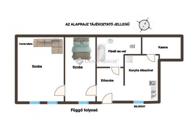 Eladó téglalakás, Budapesten, VI. kerületben 82.8 M Ft, 2 szobás