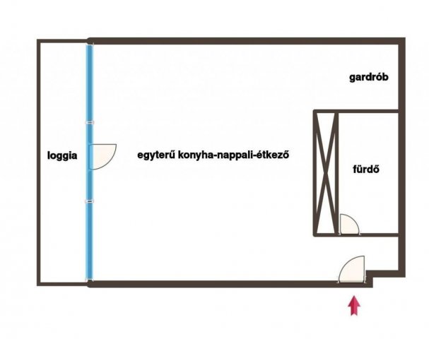 Eladó téglalakás, Debrecenben 39.9 M Ft, 1 szobás