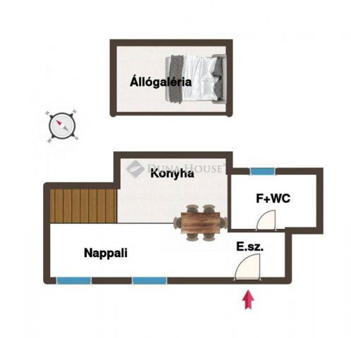 Eladó téglalakás, Budapesten, VI. kerületben 51.9 M Ft, 2 szobás