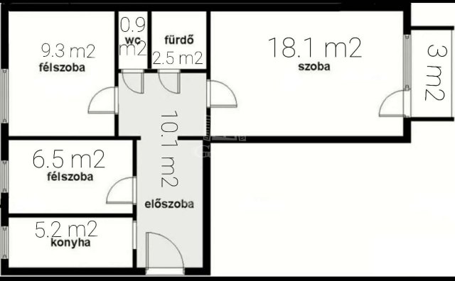 Eladó panellakás, Budapesten, XXI. kerületben 51 M Ft, 1+2 szobás