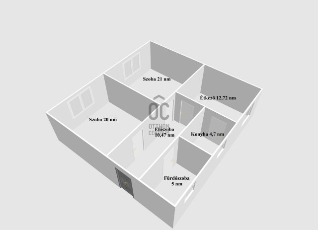 Eladó ikerház, Pápán 48.5 M Ft, 2 szobás / költözzbe.hu