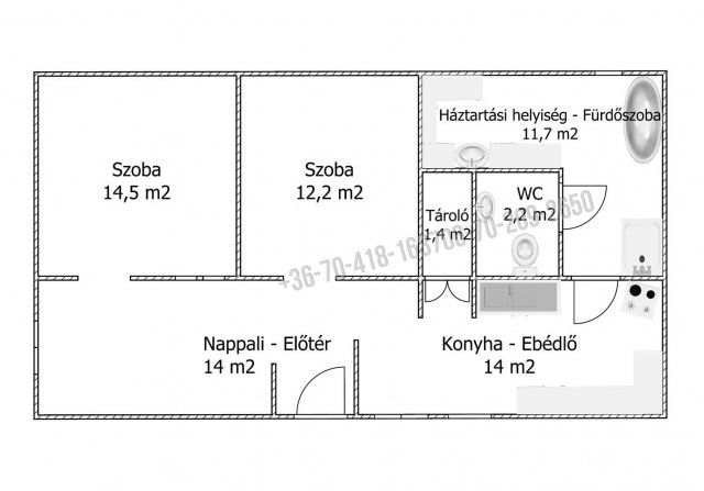 Eladó családi ház, Szigethalmon 37.9 M Ft, 2 szobás
