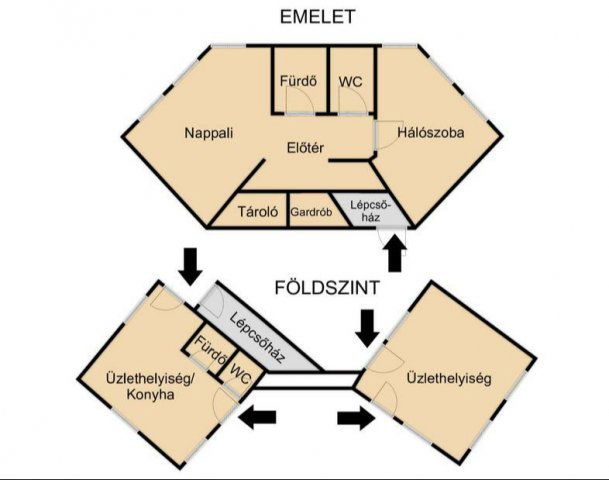 Eladó üzlethelyiség, Komlón 34.9 M Ft, 2 szobás