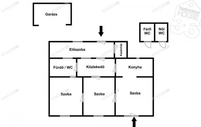 Eladó családi ház, Jakabszálláson 36 M Ft, 3 szobás