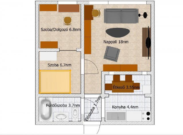 Eladó panellakás, Budapesten, XIV. kerületben 64.9 M Ft