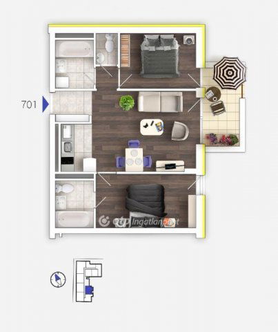 Eladó téglalakás, Budapesten, VIII. kerületben 82.5 M Ft