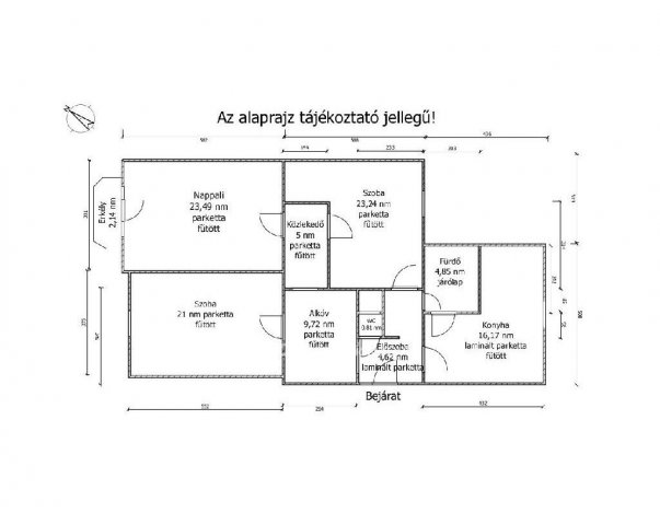 Eladó téglalakás, Győrött 80 M Ft, 3 szobás