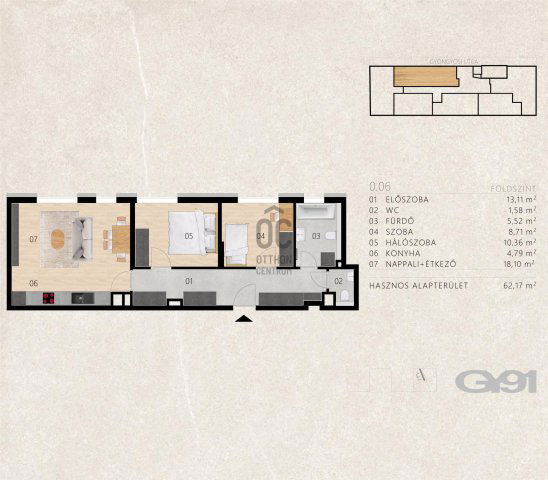 Eladó téglalakás, Budapesten, XIII. kerületben 94.4 M Ft