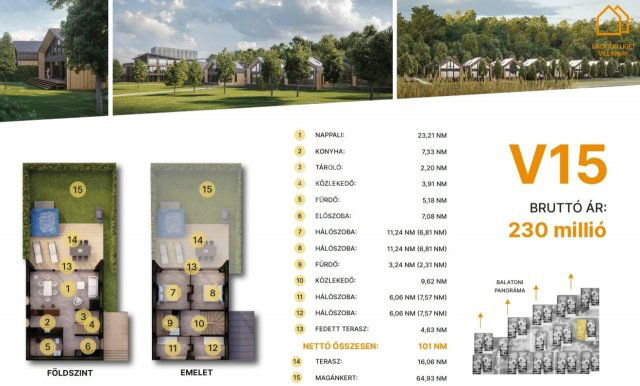 Eladó családi ház, Balatonföldváron 230 M Ft, 1+4 szobás