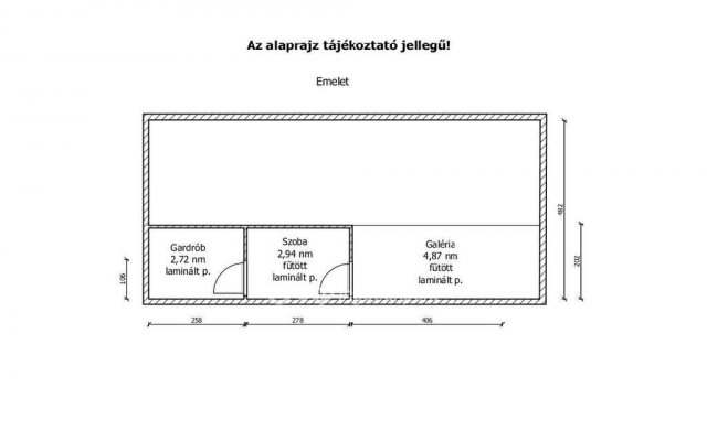 Eladó téglalakás, Abdaon 79 M Ft, 1+2 szobás
