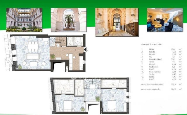 Eladó téglalakás, Budapesten, VI. kerületben 340 M Ft, 3 szobás