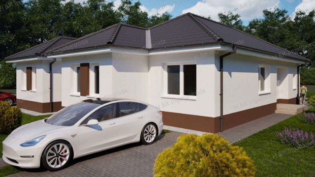 Eladó ikerház, Vácrátóton 105 M Ft, 4 szobás