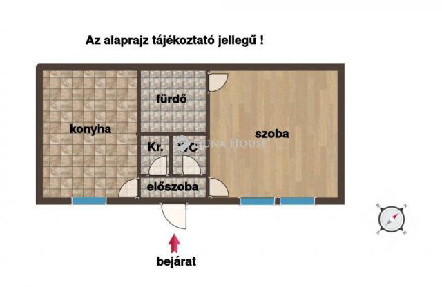 Eladó téglalakás, Budapesten, VI. kerületben 49.9 M Ft, 1 szobás