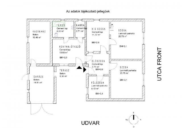 Eladó családi ház, Dombóváron 25.5 M Ft, 3+1 szobás