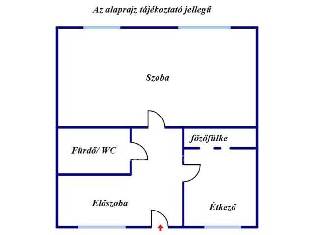 Eladó téglalakás, Szegeden 55 M Ft, 1 szobás