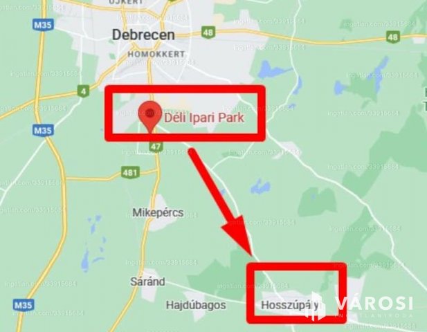 Eladó mezogazdasagi ingatlan, Hosszúpályin 990 M Ft
