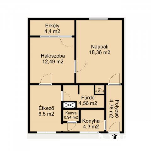 Kiadó téglalakás, albérlet, Hódmezővásárhelyen 130 E Ft / hó